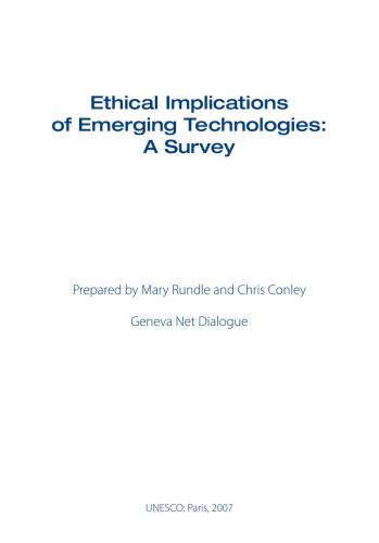 Ethical Implications of Emerging Technologies: A Survey