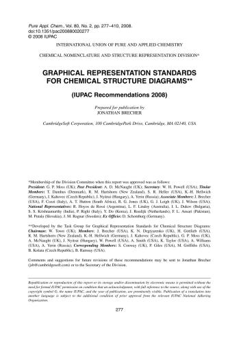 Graphical Representation Standards for Chemical Structure Diagrams. IUPAC Recommendations
