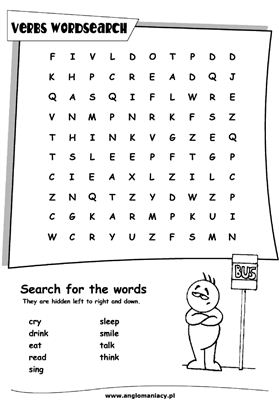 Wordsearch Verbs