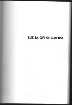 Lue ja opi suomeksi 1