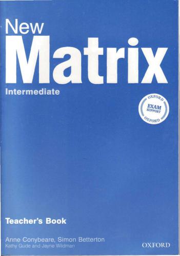New Matrix Intermediate. Teacher's book