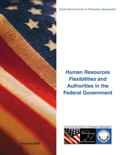 Справочник - Human Resources Flexibilities and Authorities in the Federal Government