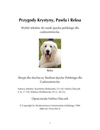 Przygody Krystyny, Pawła i Reksa