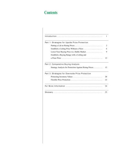 Chicago Board of Trade. Strategies for managing price risk