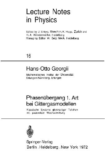 Phasenuebergang 1. Art bei Gittergasmodellen