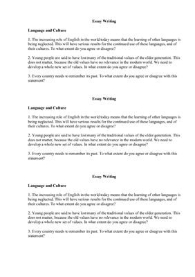 Topics for Argumentative Essay