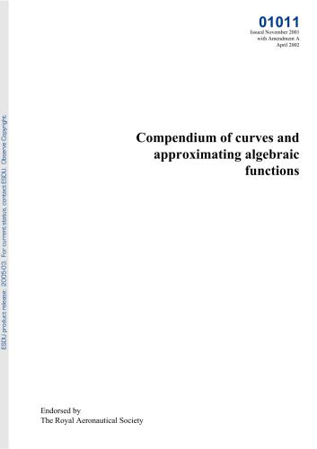 Compendium of curves and approximating algebraic functions - ESDU
