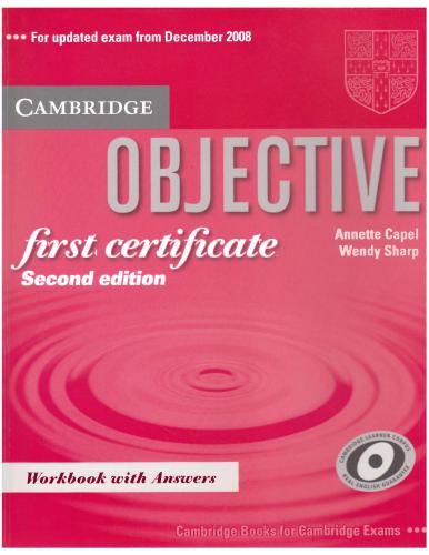 Objective First Certificate Workbook with Answers