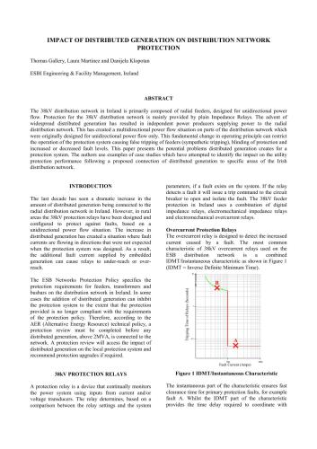 Impact of distributed generation on distribution network protection