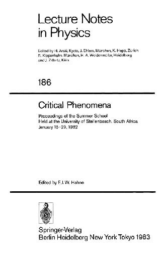 Critical Phenomena