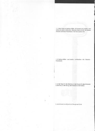 Grammatische Tests (A1-B1+) mit Lösung