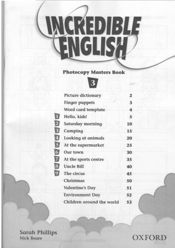 Incredible English 3. Photocopy Masters Book