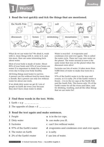 Incredible English 4. Extended Reading and Writing
