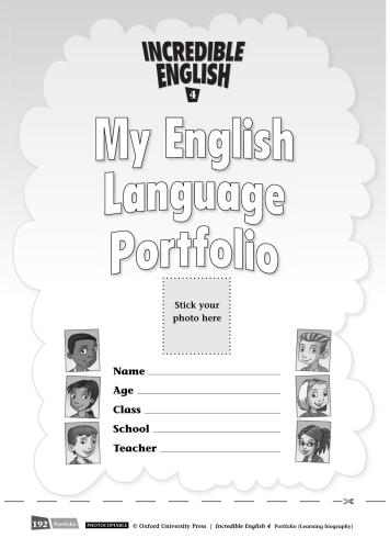 Incredible English 4. Portfolio