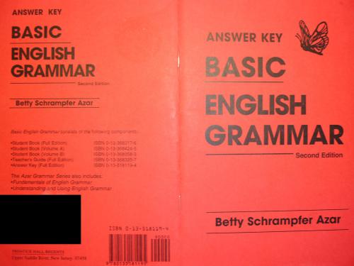 Basic English Grammar Answer Key Second Edition