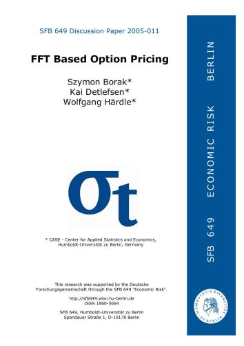 FFT Based Option Pricing