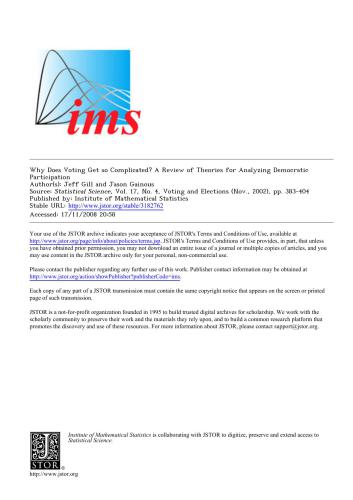 Why Does Voting Get so Complicated?