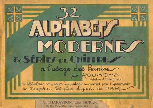 Roumond. 32 Alphabets Modernes & Series de Chiffres a l'Usage des Peintres