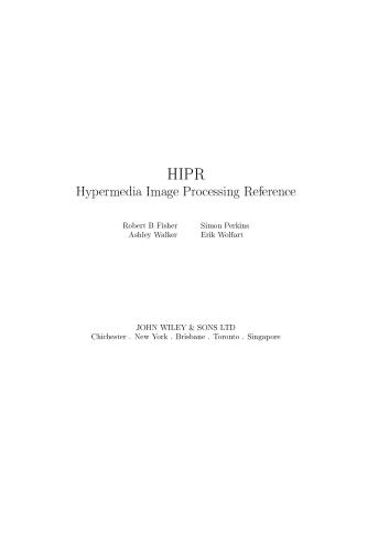 Hypermedia Image Processing Reference