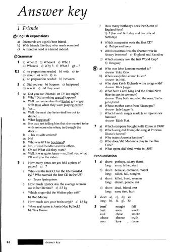 Inside Out Intermediate Keys to Workbook