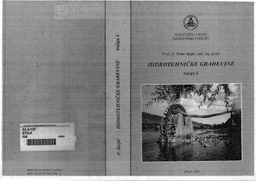 Hidrotehničke građevine, knjiga I - 1997