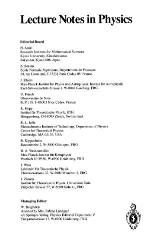 Gravitational Lenses: Proceedings of a Conference Held in Hamburg, Germany 9–13 September 1991