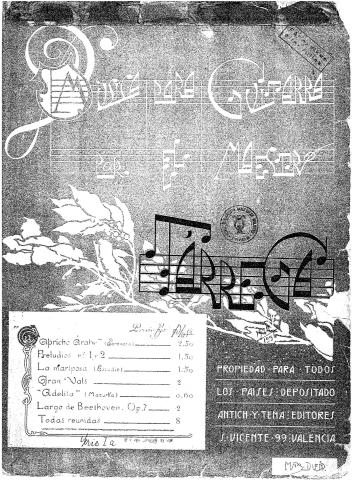 Musica Para Guitarra Por El Maestro Tarrega. Часть 1 и 2