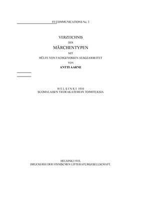 Verzeichnis der Märchentypen