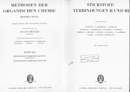 11/2- Stickstoffverbindungen II (fortsetzung). Stickstoffverbindungen III. Teil 2