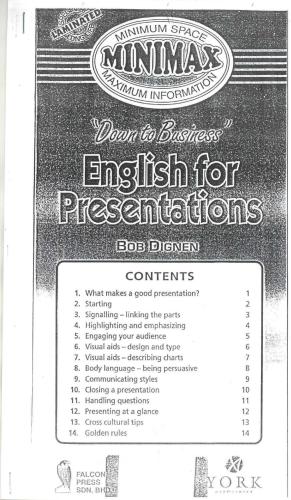 English for presentations