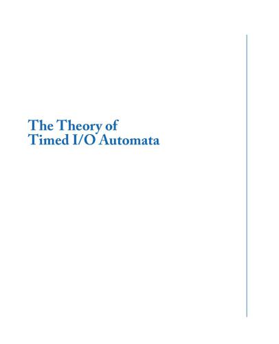 The Theory of Timed I-O Automata