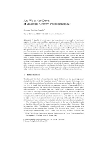 Towards Quantum Gravity: Proceeding of the XXXV International Winter School on Theoretical Physics Held in Polanica, Poland, 2–11 February 1999