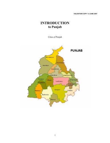 Introduction to Punjabi