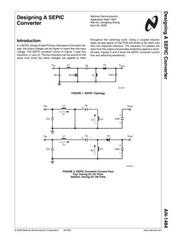 Designing A SEPIC Converter