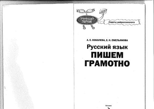 Русский язык. Пишем грамотно
