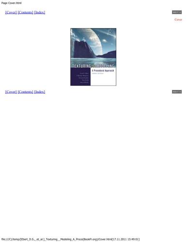 Texturing & Modeling. A Procedural Approach