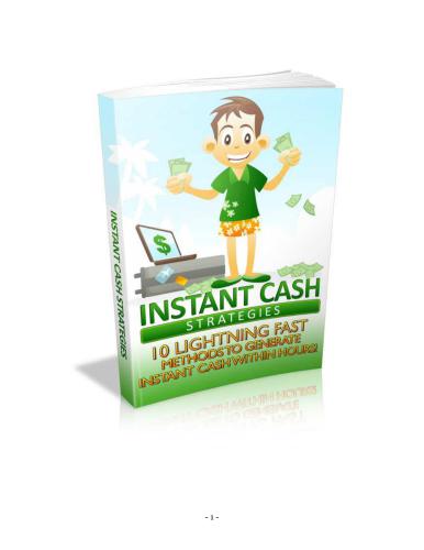 10 lightning fast methods to generate instant cash within hours
