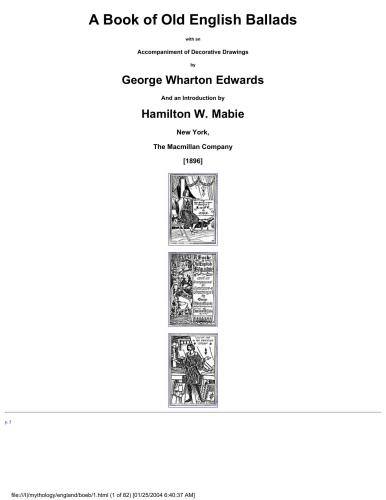 A Book of Old English Ballads