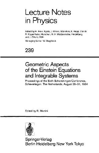 Geometric Aspects of the Einstein Equations and Integrable Systems