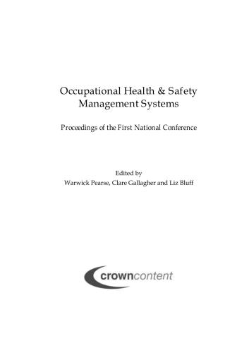 Occupational health & safety management systems: proceedings of the first national conference