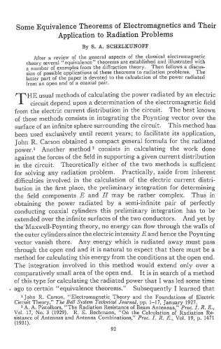 Some Equivalence Theorems of Electromagnetics and Their Application to Radiation Problems