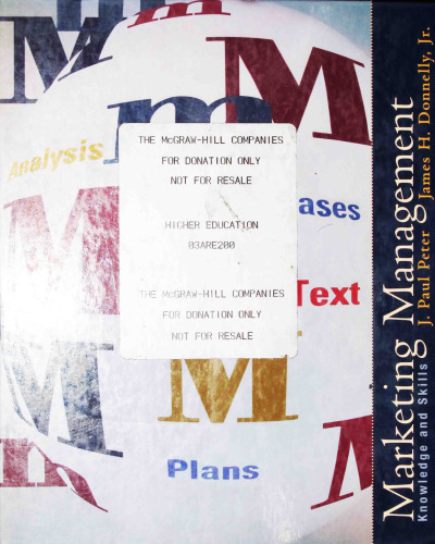 Marketing Management: Knowledge and Skills