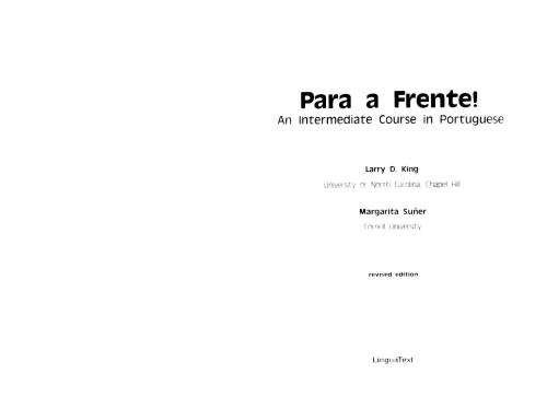 Para a Frente! An Intermediate Course in Portuguese / Португальский язык для второго курса