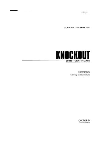 Knockout First Certificate. Workbook