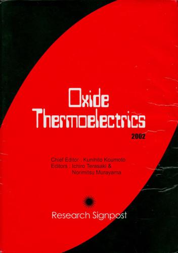 Oxide Thermoelectrics