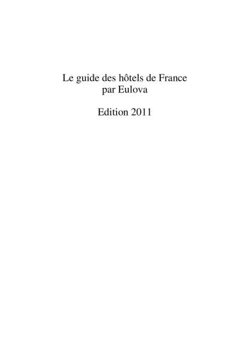 Le guide des hôtels de France. Справочник Все гостиницы Франции