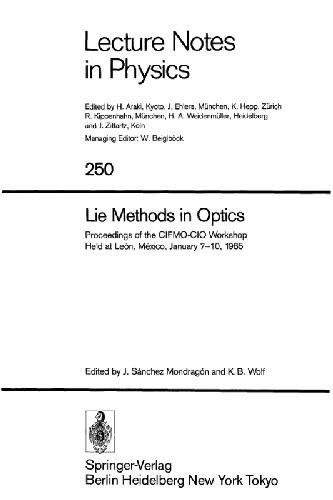 Lie Methods in Optics