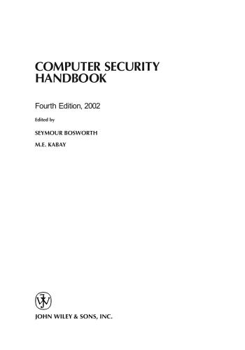 Computer Security Handbook