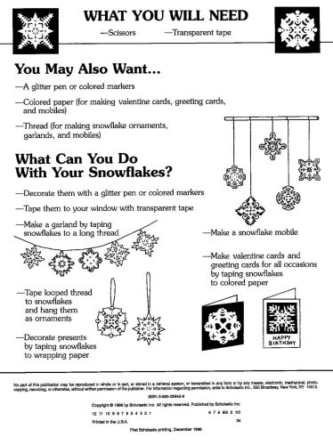 Make Your Own Paper Snowflakes: 21 Easy Coutouts