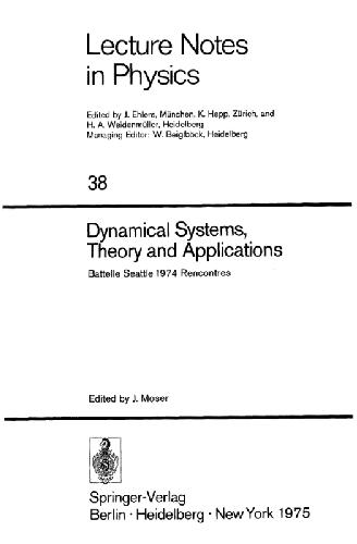 Dynamical Systems, Theory and Applications